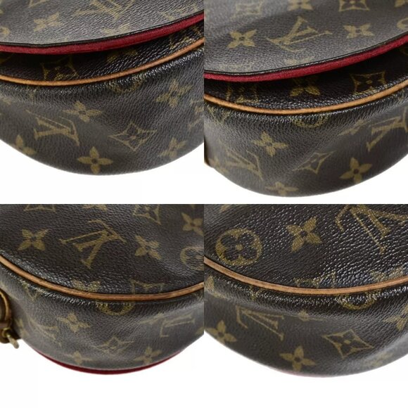 LOUIS VUITTON LV Tambourine Shoulder Bag Monogram Leather Brown - Picture 7 of 16